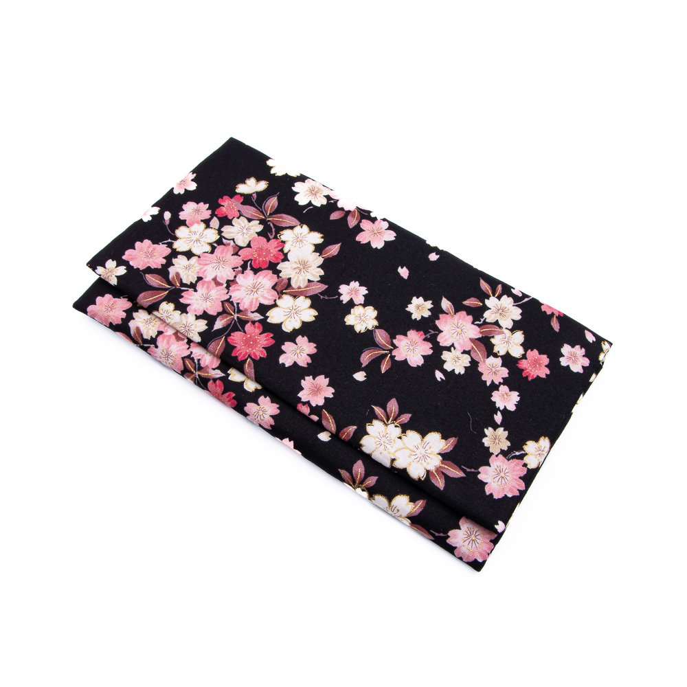 念珠ケース L 桜柄 ブラック マジックテープ式 | 【公式】創価学会仏壇